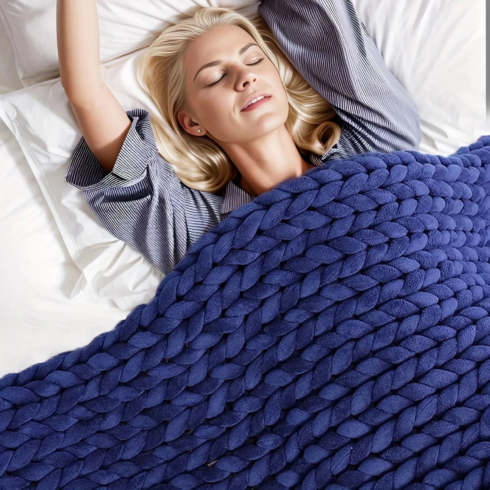 CoziNest Handmade Minky Chunky Blanket For Ultimate Comfort | Temsk