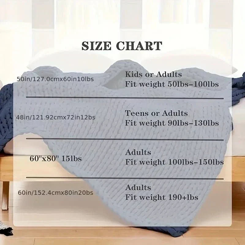 CoziNest Handmade Minky Chunky Blanket For Ultimate Comfort | Temsk