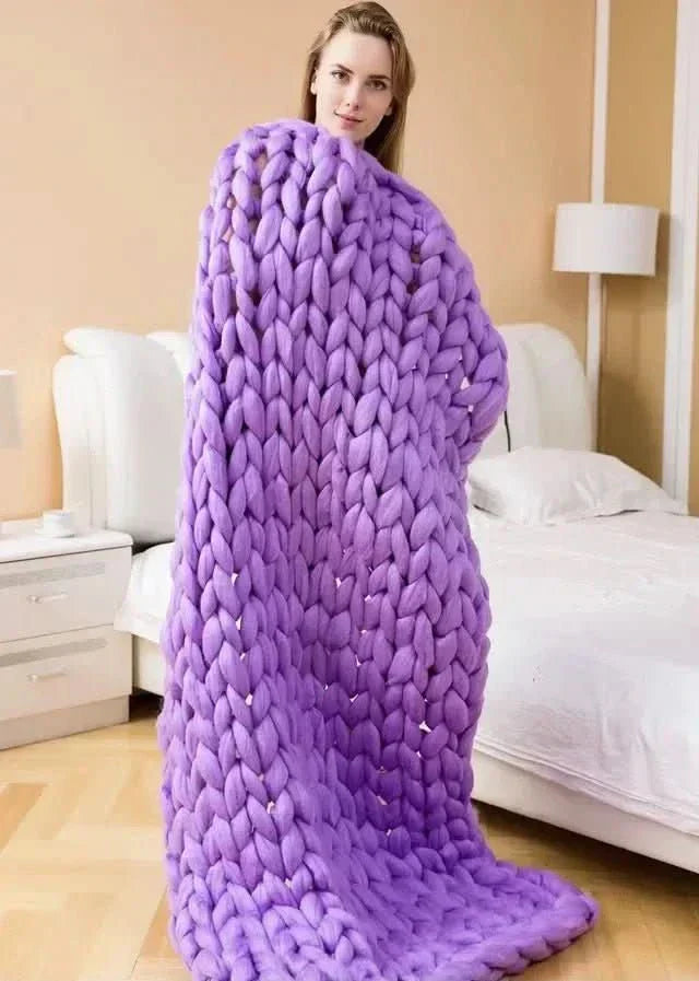 CoziNest Handmade Minky Chunky Blanket For Ultimate Comfort | Temsk