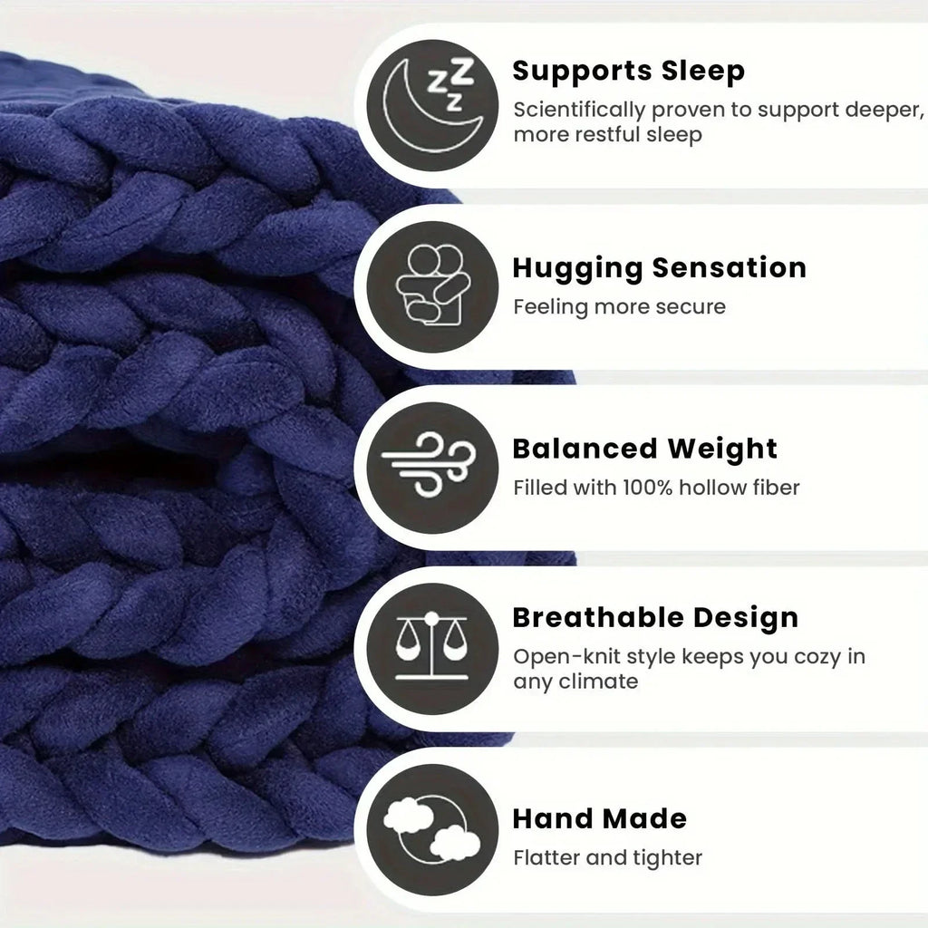 CoziNest Handmade Minky Chunky Blanket For Ultimate Comfort | Temsk