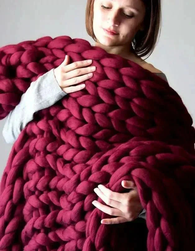 CoziNest Handmade Minky Chunky Blanket For Ultimate Comfort | Temsk