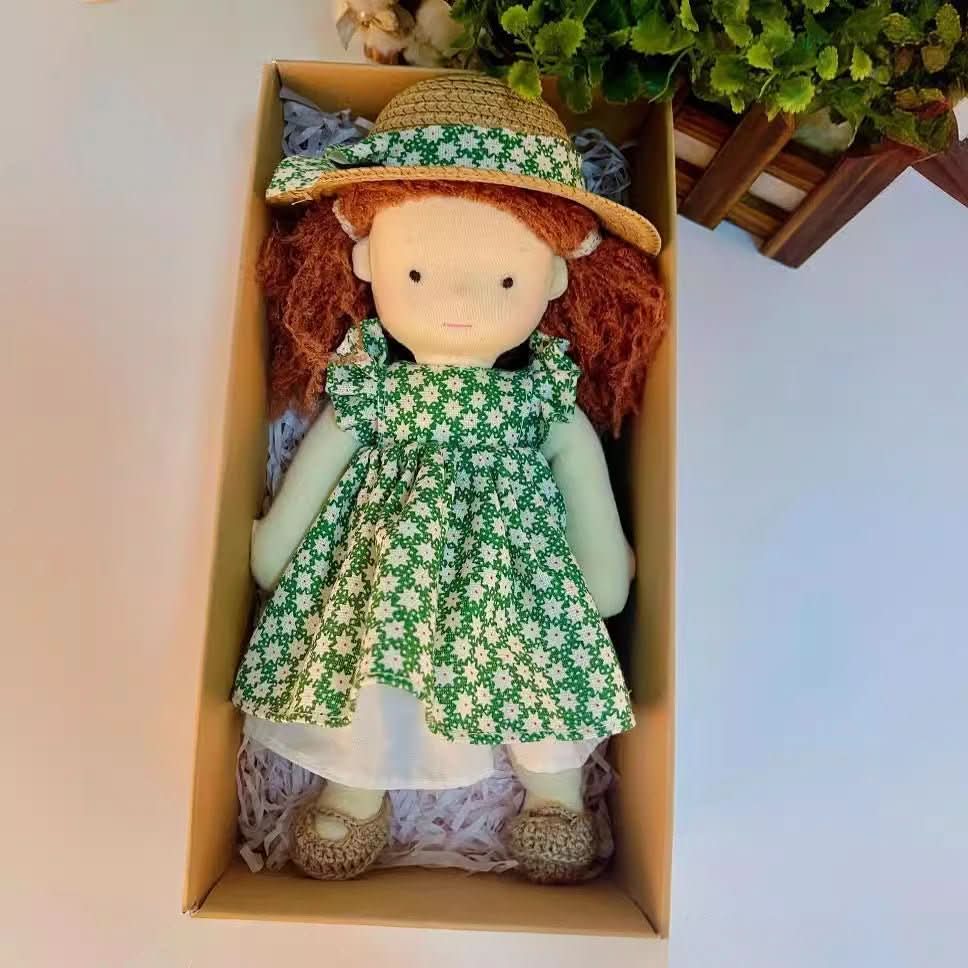 AuroraNest Waldorf Doll Handmade Cotton Plush For Imagination And Emotional Growth | Temsk