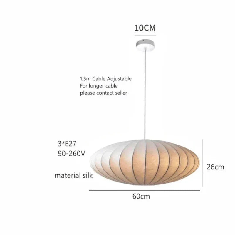 AsterLume Silk Pendant Chandelier For Elegant Home Lighting | Temsk