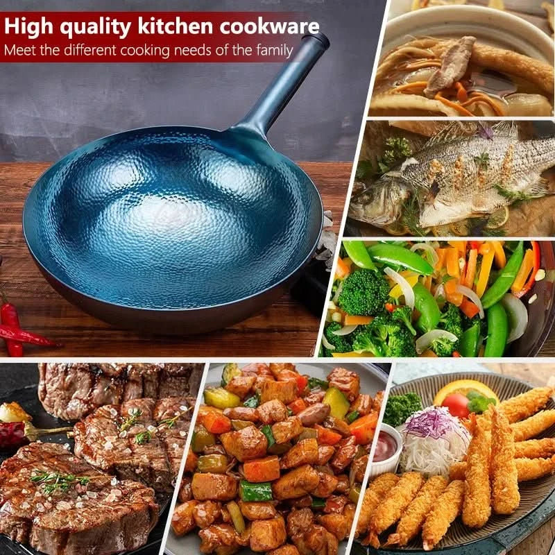 WokSmith Traditional Iron Wok, Uncoated and Durable | Temsk