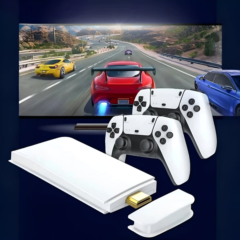Retro kabelloser HDMI-Spielstick mit 20.000 integrierten Spielen für Ihren Fernseher | Temsk