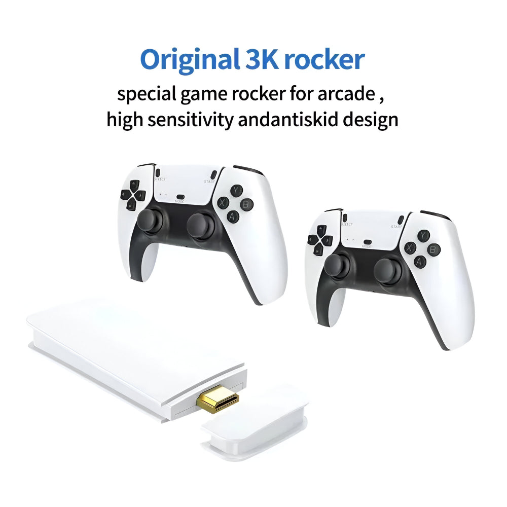 Retro kabelloser HDMI-Spielstick mit 20.000 integrierten Spielen für Ihren Fernseher | Temsk