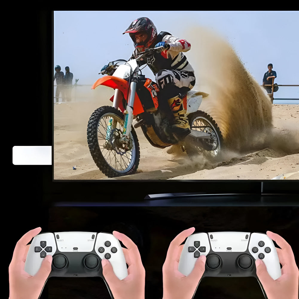 Retro kabelloser HDMI-Spielstick mit 20.000 integrierten Spielen für Ihren Fernseher | Temsk