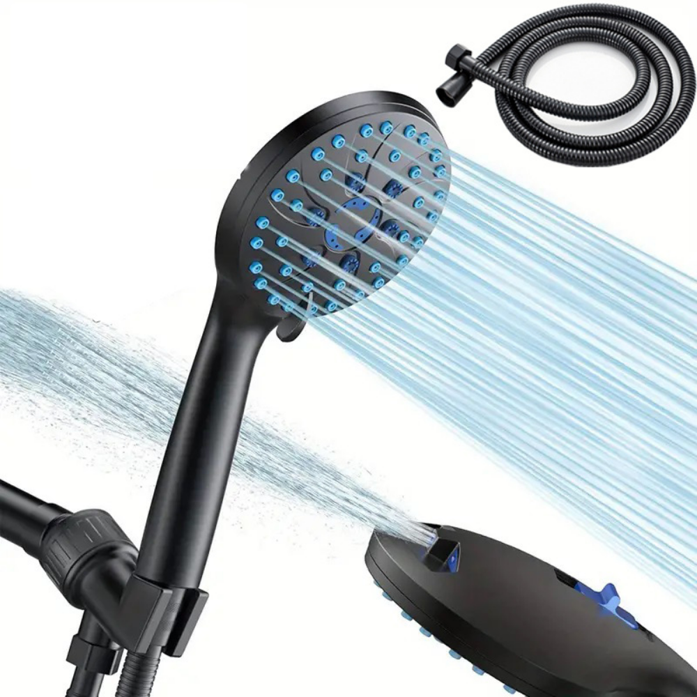 High Pressure Handheld Showerhead Kit With Multiple Spray Modes | Temsk
