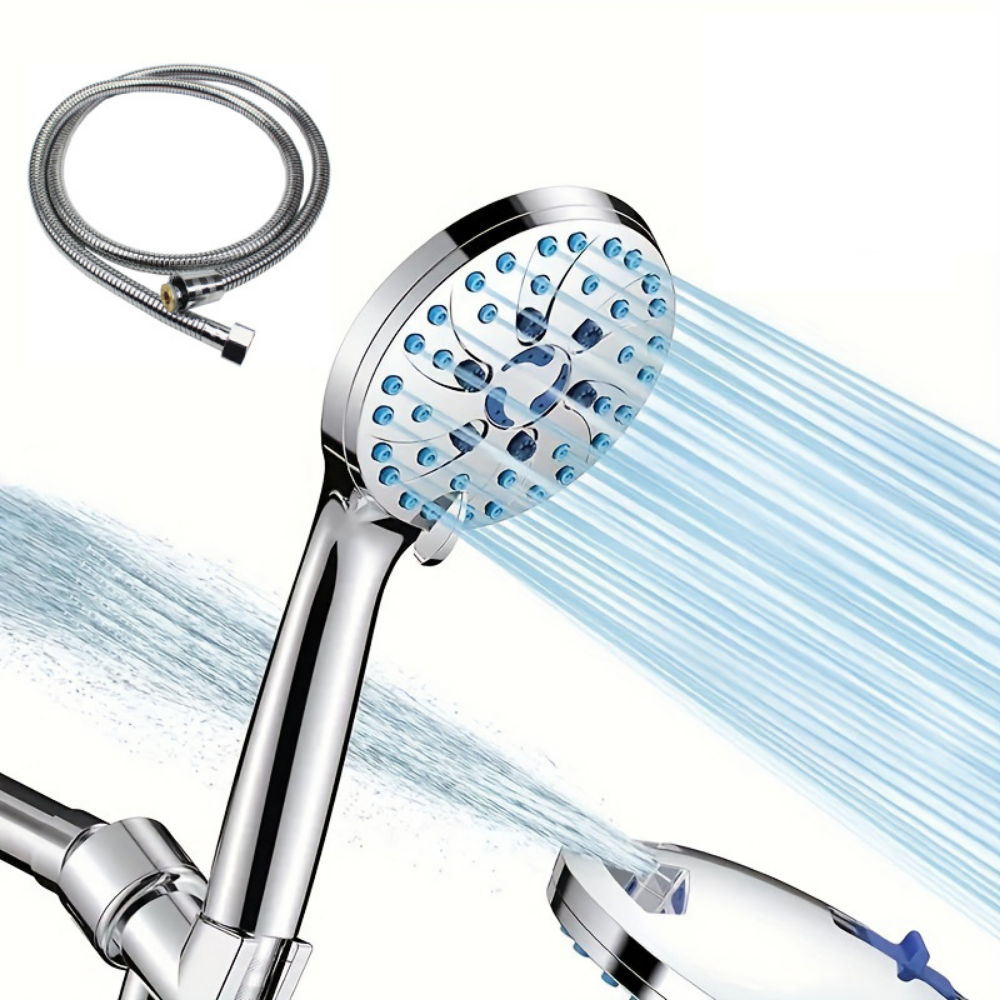 High Pressure Handheld Showerhead Kit With Multiple Spray Modes | Temsk