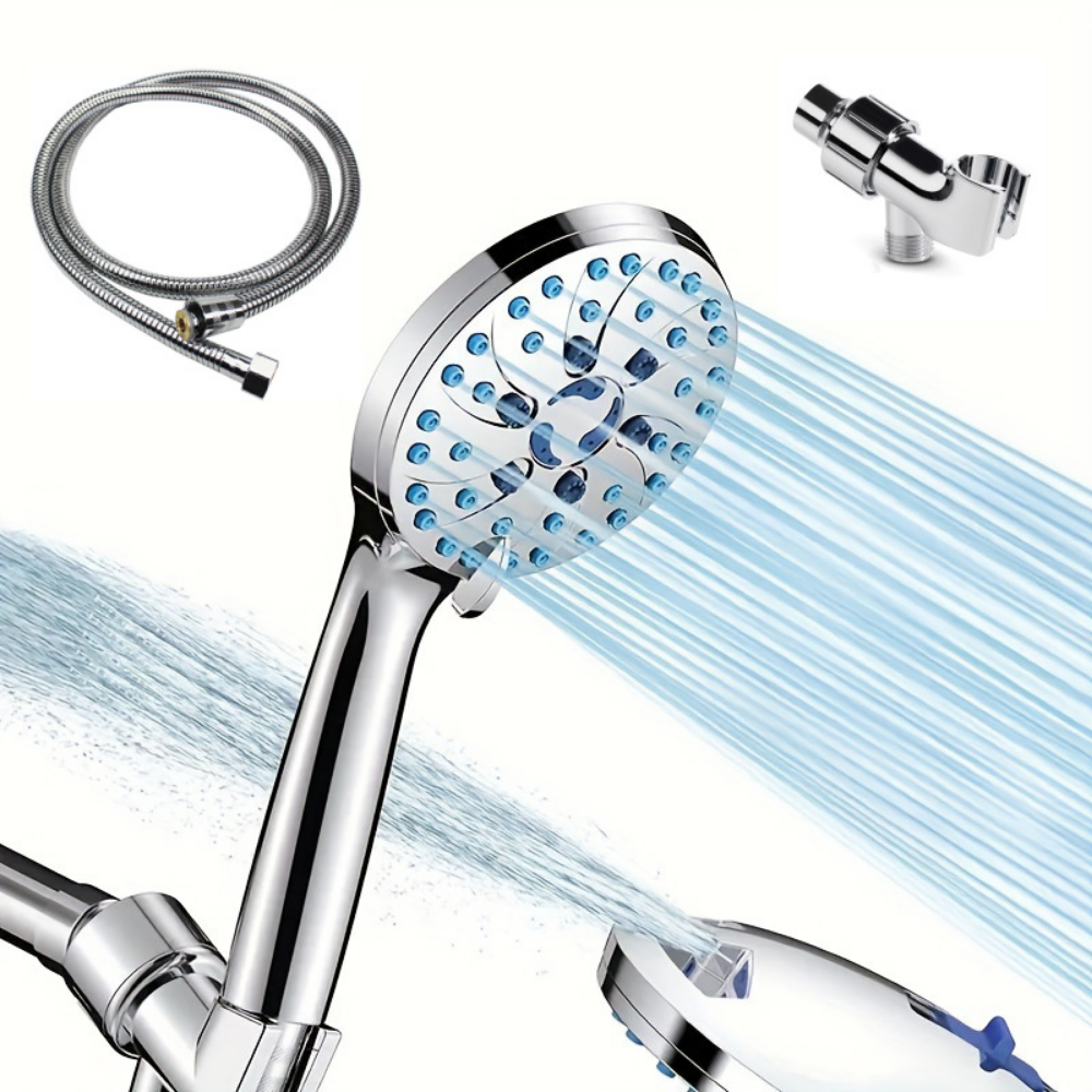 High Pressure Handheld Showerhead Kit With Multiple Spray Modes | Temsk