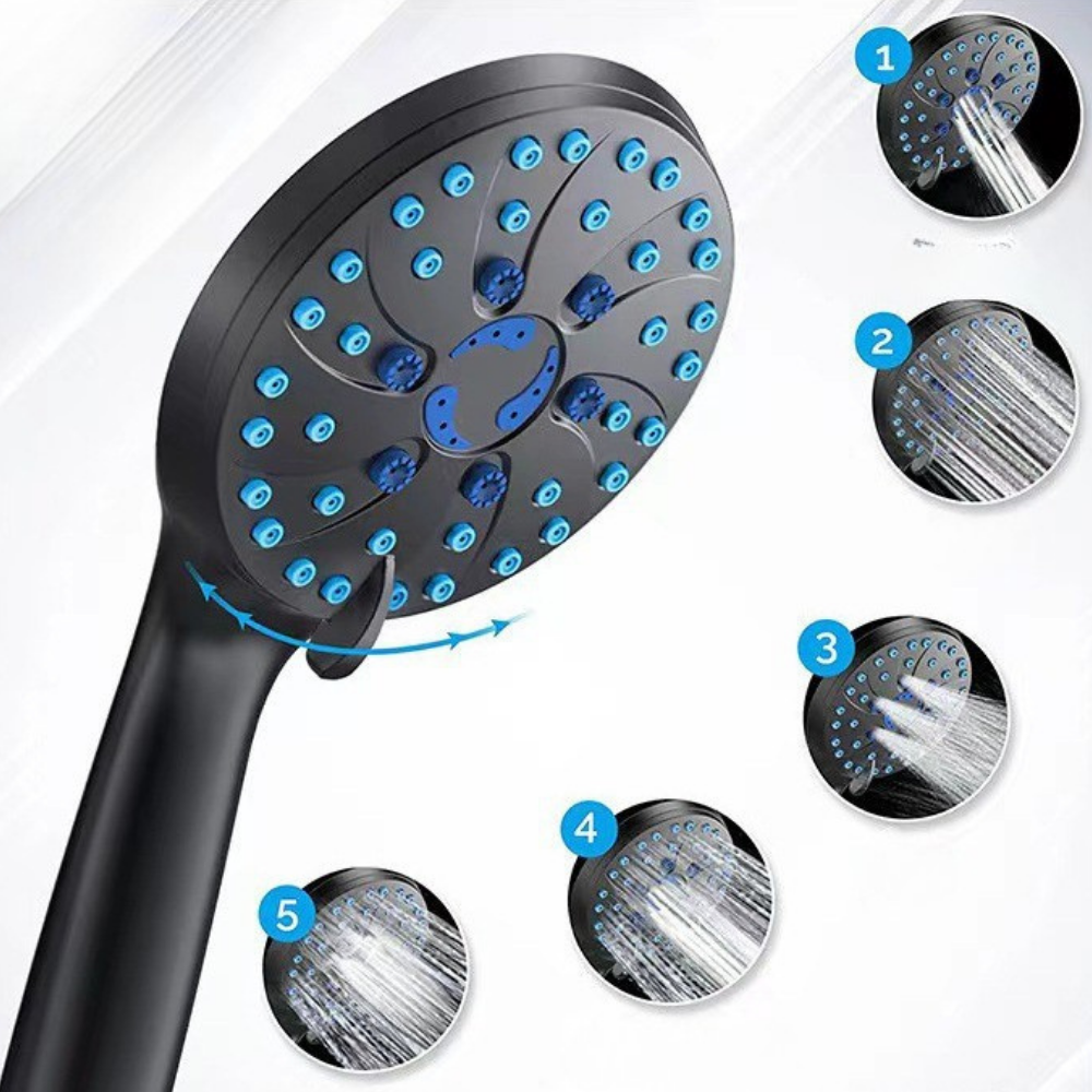 High Pressure Handheld Showerhead Kit With Multiple Spray Modes | Temsk