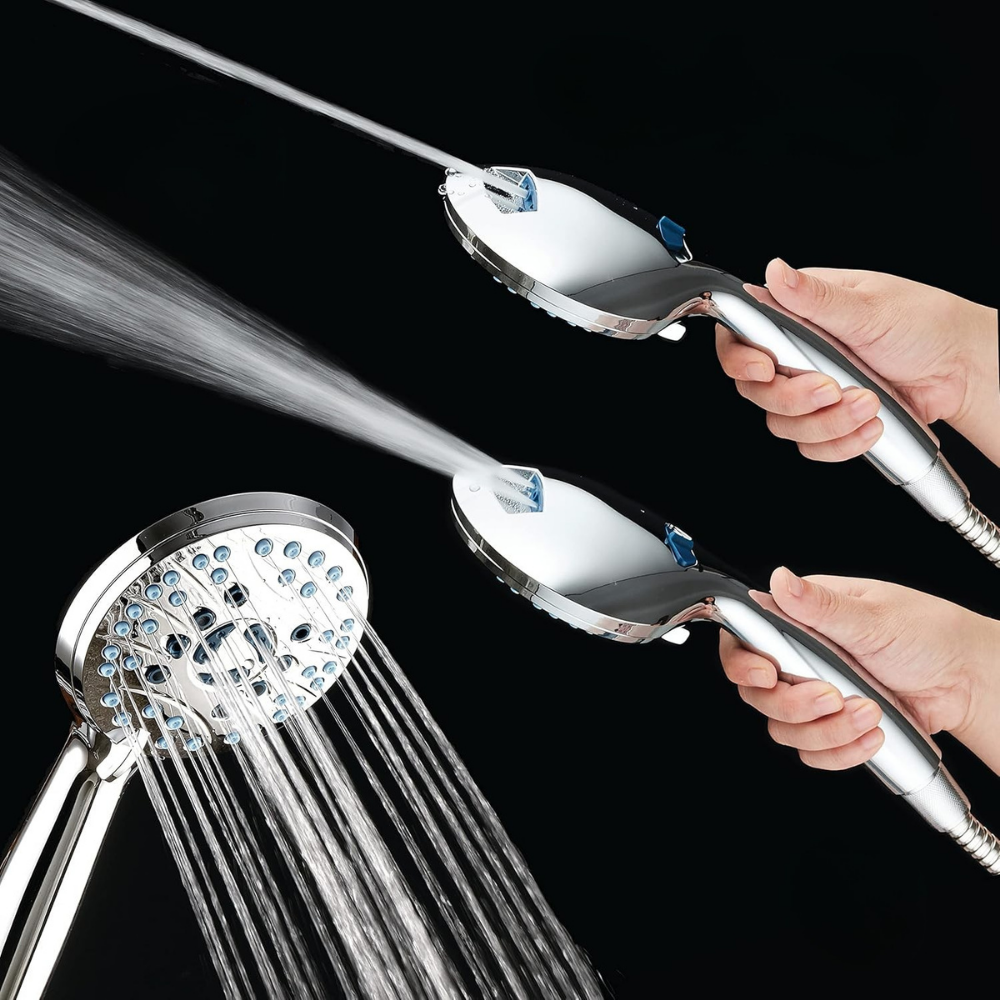 High Pressure Handheld Showerhead Kit With Multiple Spray Modes | Temsk