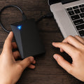 Schlanke tragbare externe USB-Festplatte für einfache Dateispeicherung | Temsk