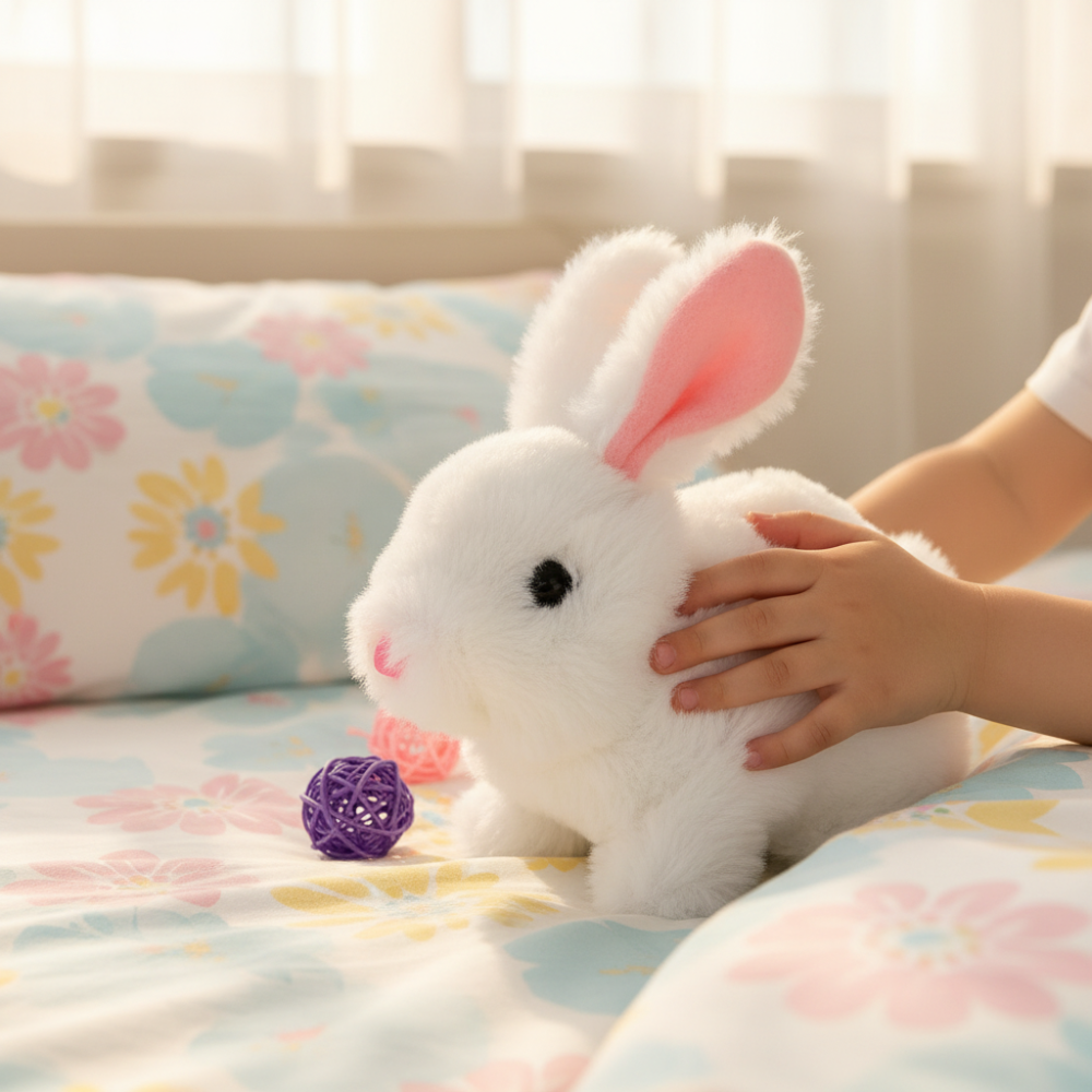 Kid Friendly Interactive Plush Bunny With Realistic Movements | Temsk
