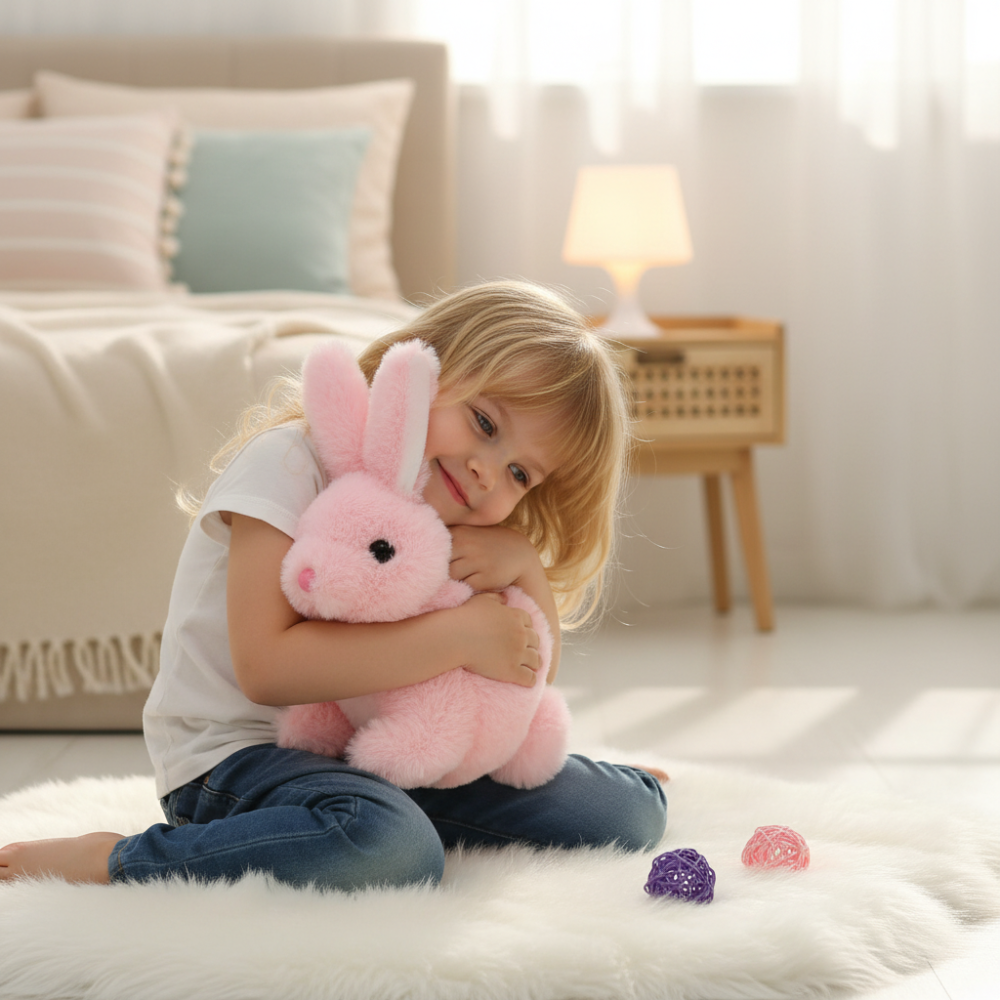 Kid Friendly Interactive Plush Bunny With Realistic Movements | Temsk