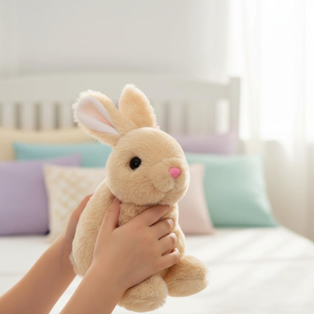 Kid Friendly Interactive Plush Bunny With Realistic Movements | Temsk