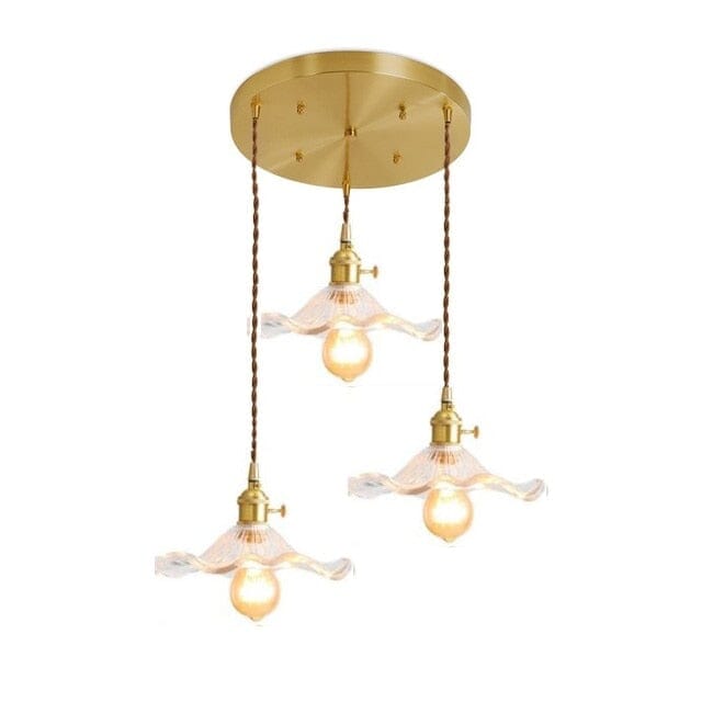 Lyra Glass Pendant Lights With Nordic Floral Motifs | Temsk