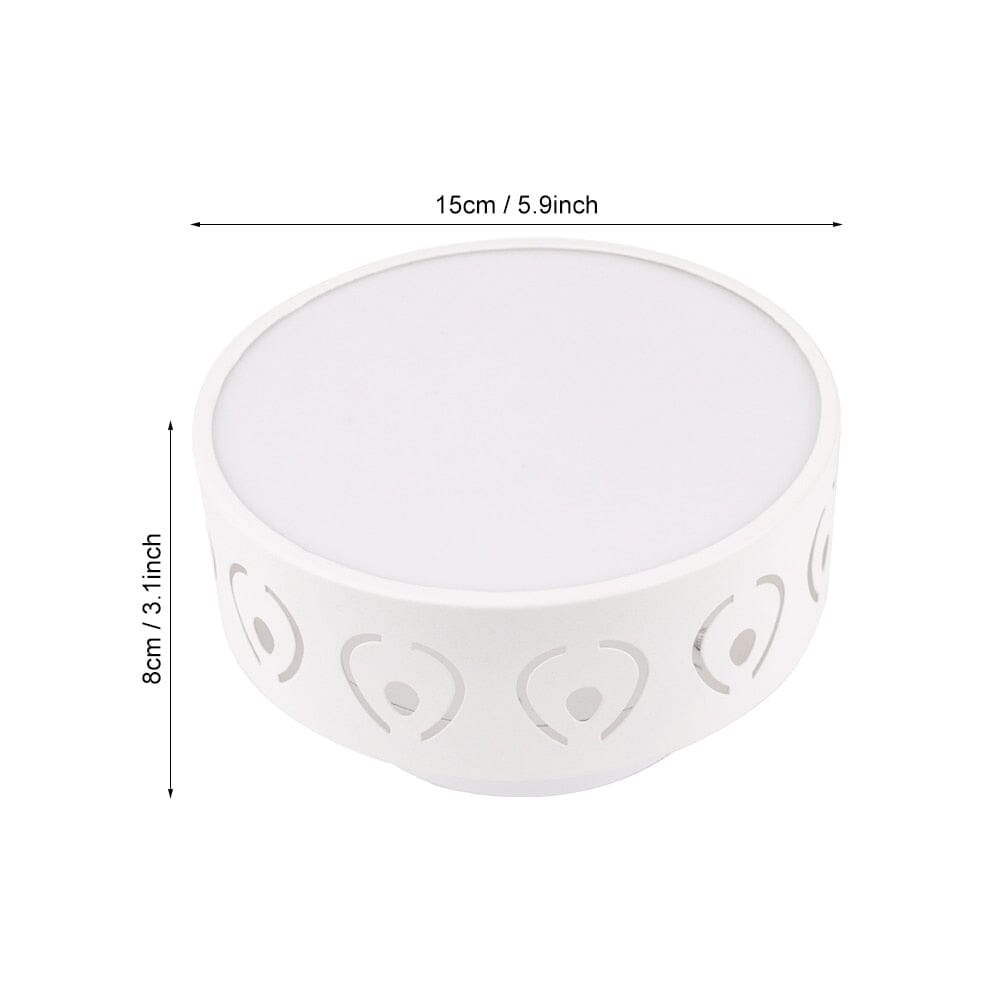 LumaNova Round LED Ceiling Light With Dimmable Ambience | Temsk