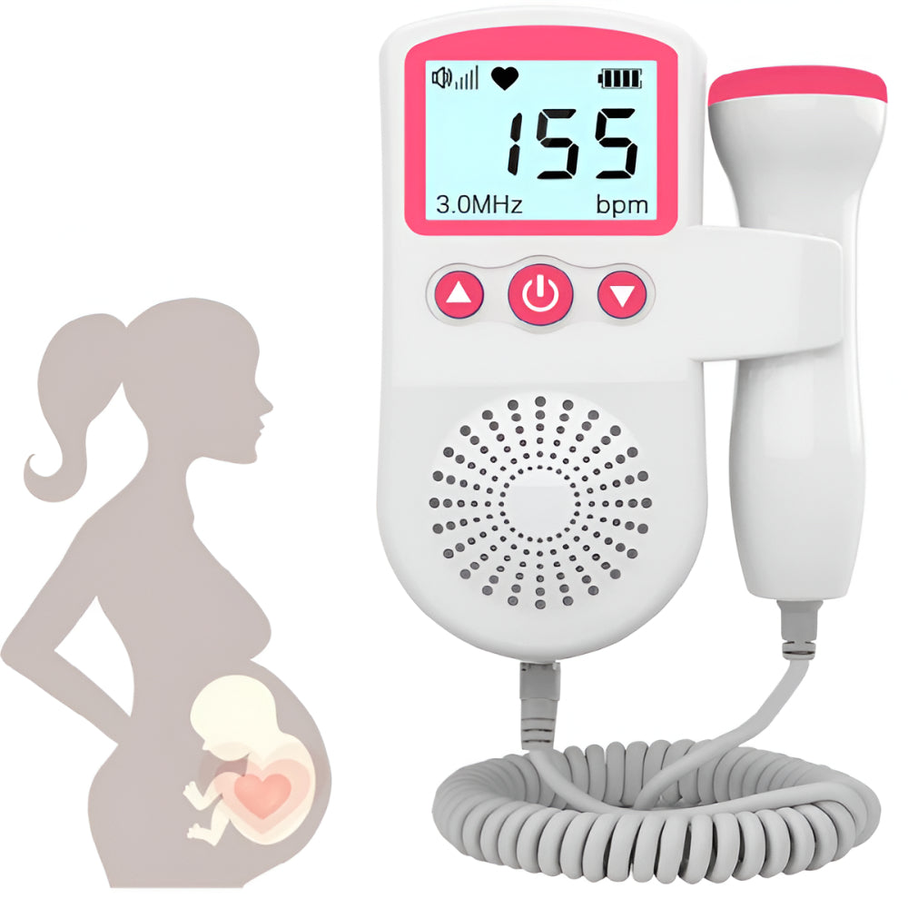 Doppler de Batimentos Cardíacos Portátil para Bebés para Ouvir Sons do Coração | Temsk