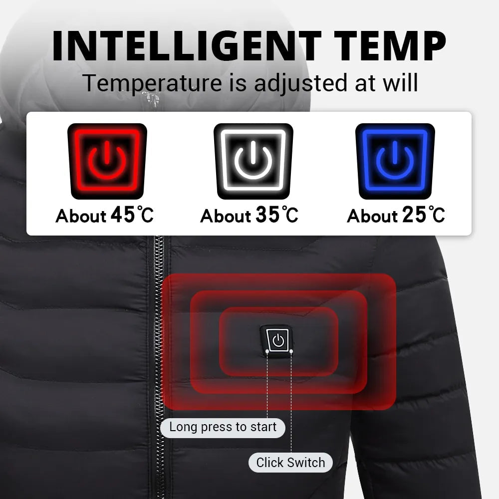 Outdoor Heated Jacket For Winter Warmth And All-Day Comfort | Temsk
