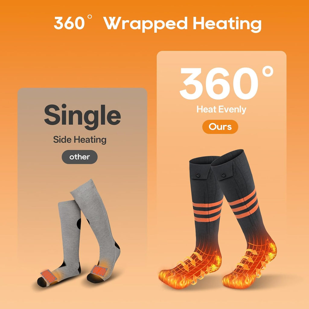 Heated Socks With App Temperature Control For Outdoor Use | Temsk