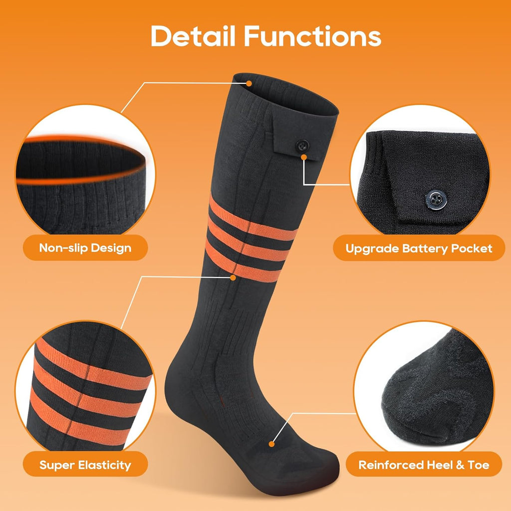 Heated Socks With App Temperature Control For Outdoor Use | Temsk
