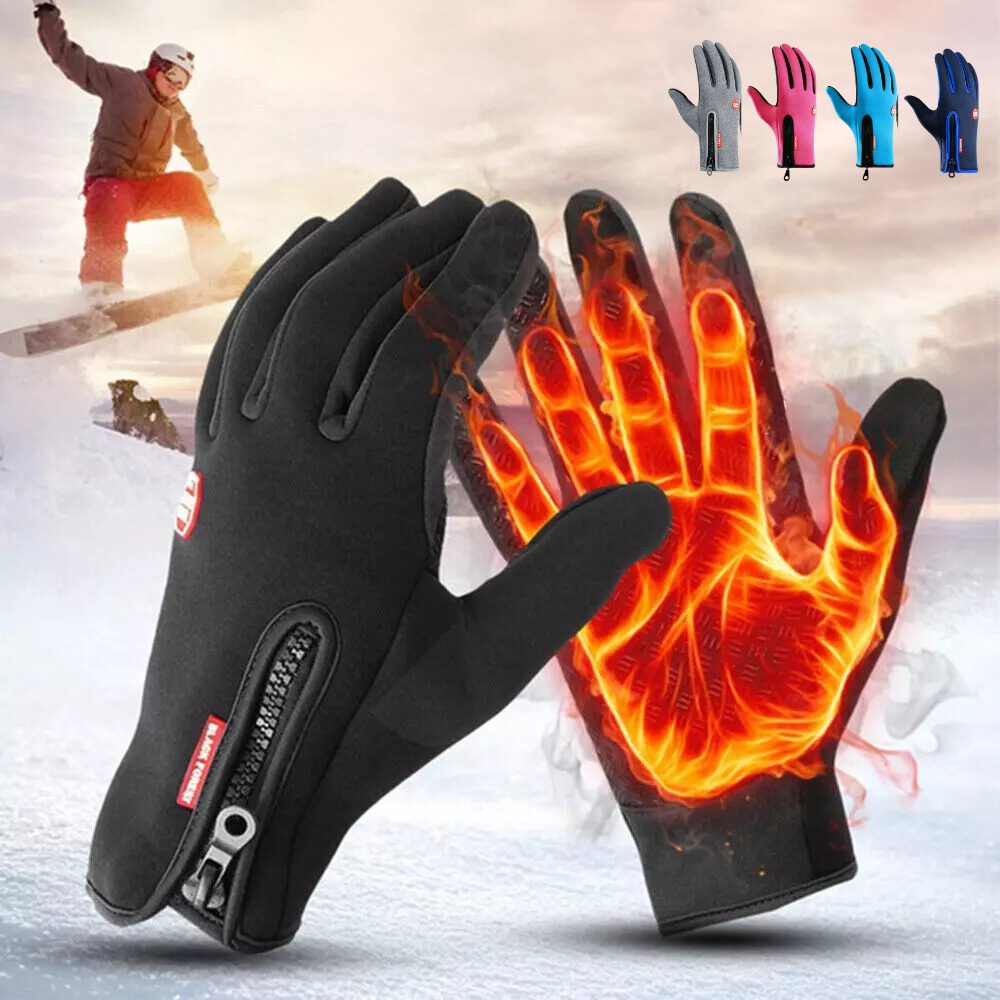 Warme beheizbare Winterhandschuhe für Outdoorsport mit Touchscreen-Funktion | Temsk