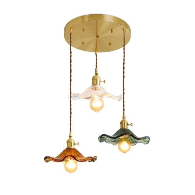 Lyra Glass Pendant Lights With Nordic Floral Motifs | Temsk