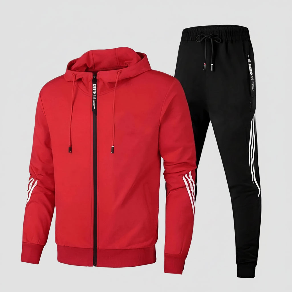 Herren atmungsaktives Trainingsanzug-Set mit Hoodie und Jogginghose | Temsk