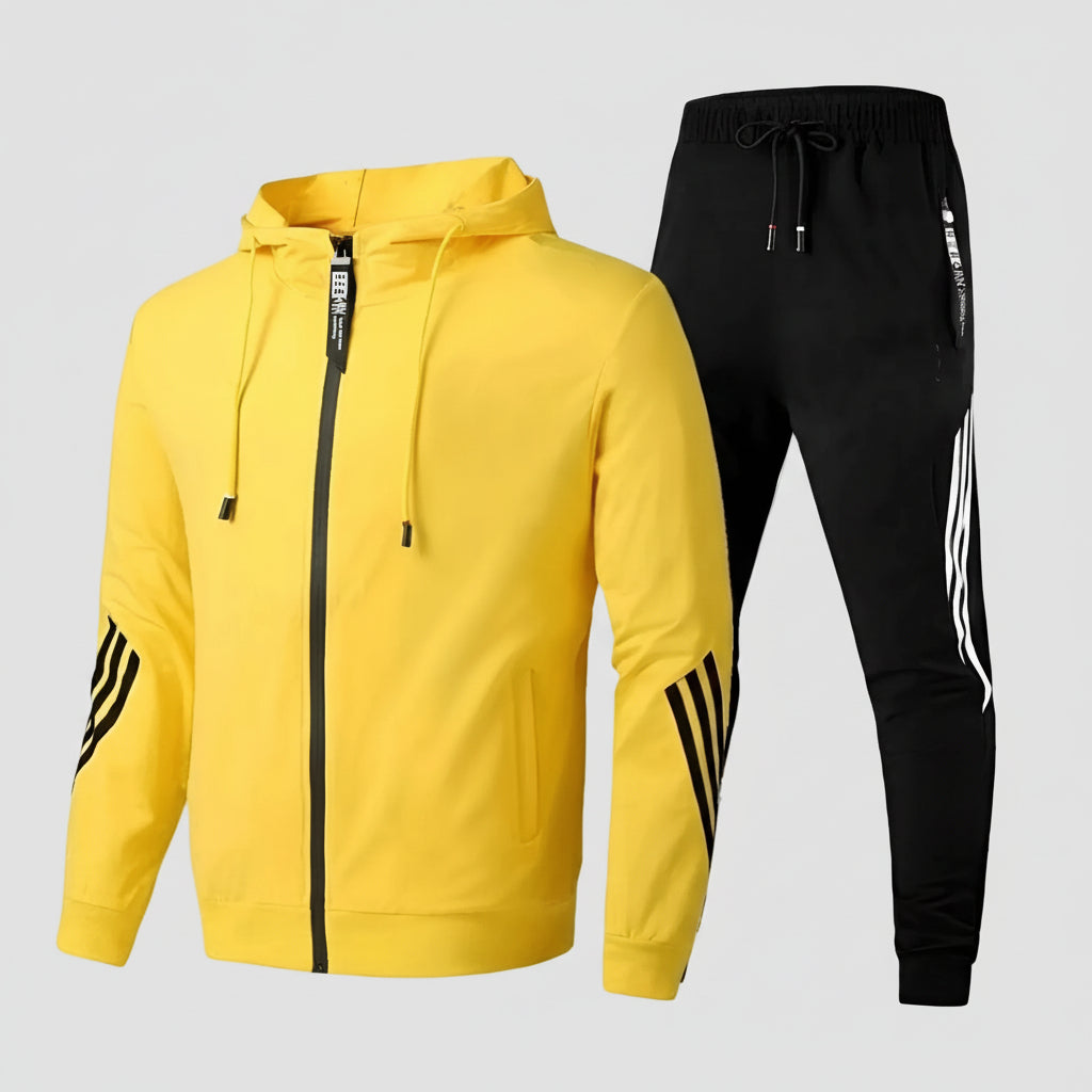 Herren atmungsaktives Trainingsanzug-Set mit Hoodie und Jogginghose | Temsk