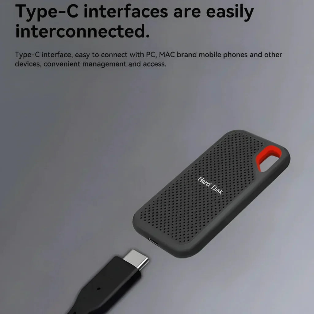 Unitate externă SSD portabilă USB C compactă pentru stocarea datelor | Temsk