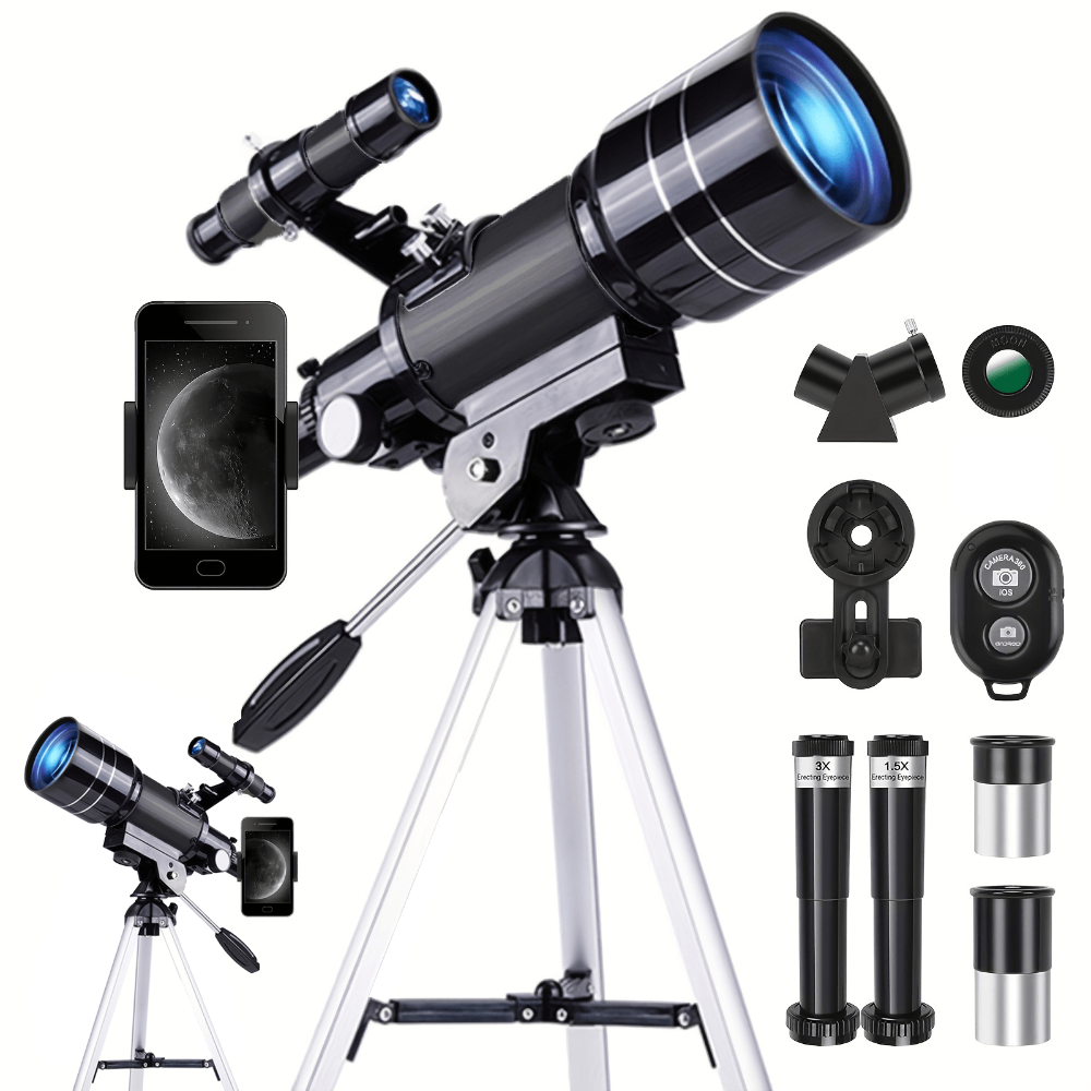 Anfänger tragbares Refraktor-Teleskop für Astronomie-Set | Temsk