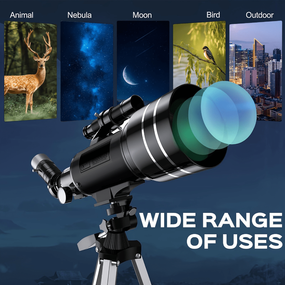 Anfänger tragbares Refraktor-Teleskop für Astronomie-Set | Temsk