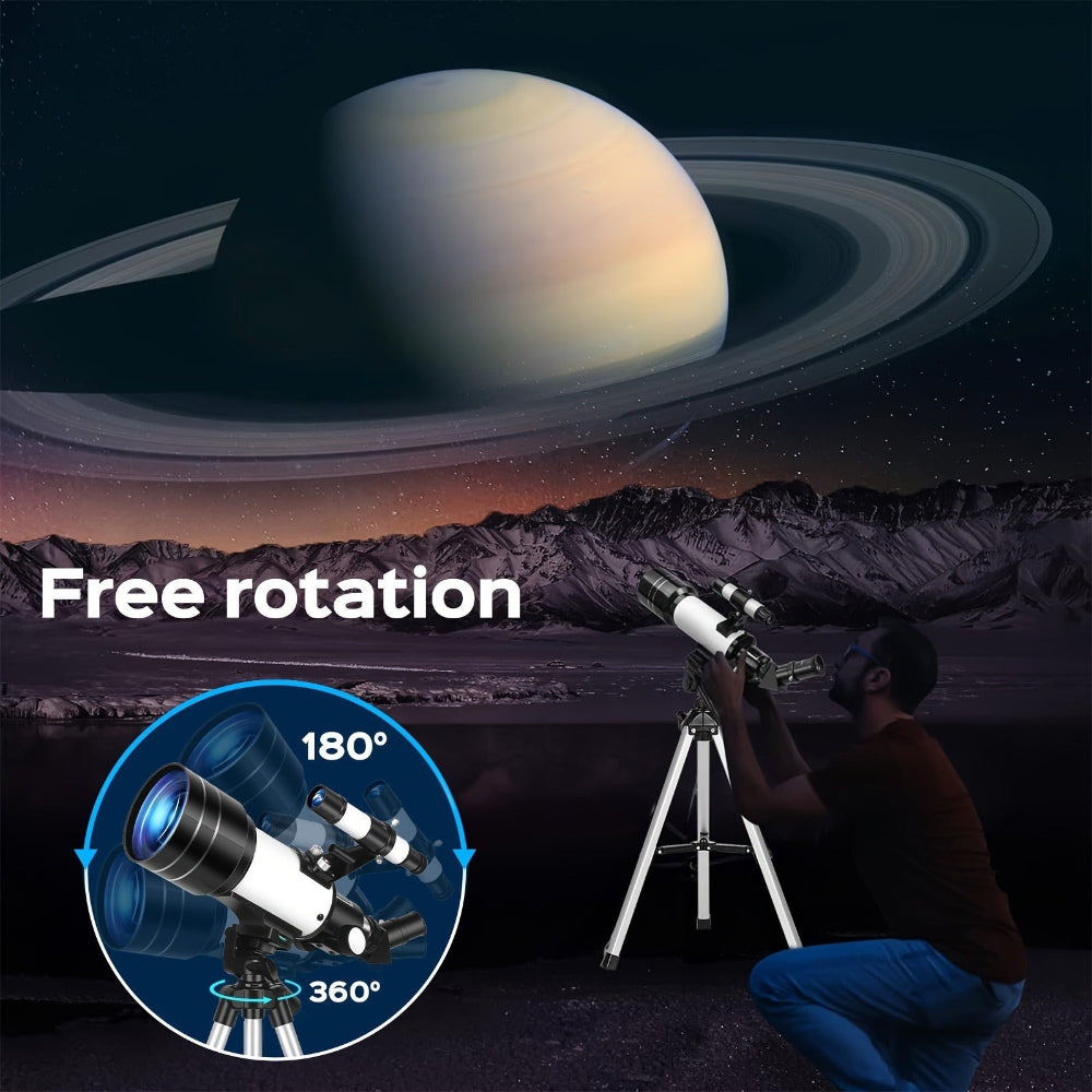 Anfänger tragbares Refraktor-Teleskop für Astronomie-Set | Temsk