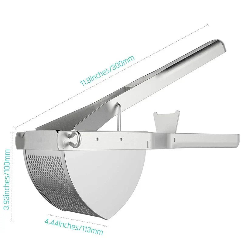 FloraMash High-Performance Stainless Steel Potato Press for Baby Food and Fruit | Temsk