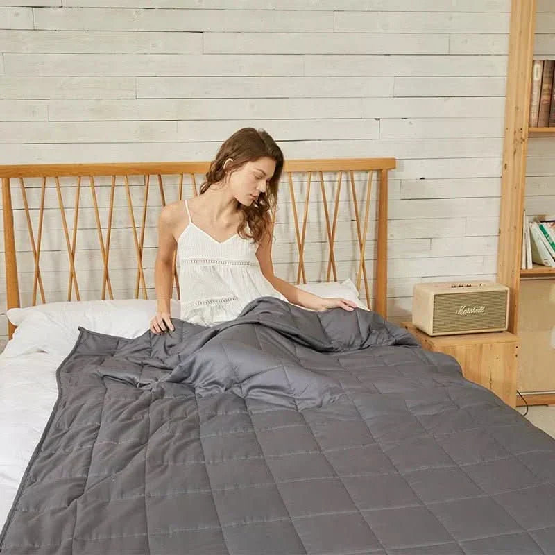 SereneNest Cotton Weighted Blanket for Restful Sleep | Temsk