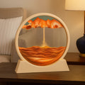Soothing Moving Sand Glass Table Decor For Home Or Office | Temsk