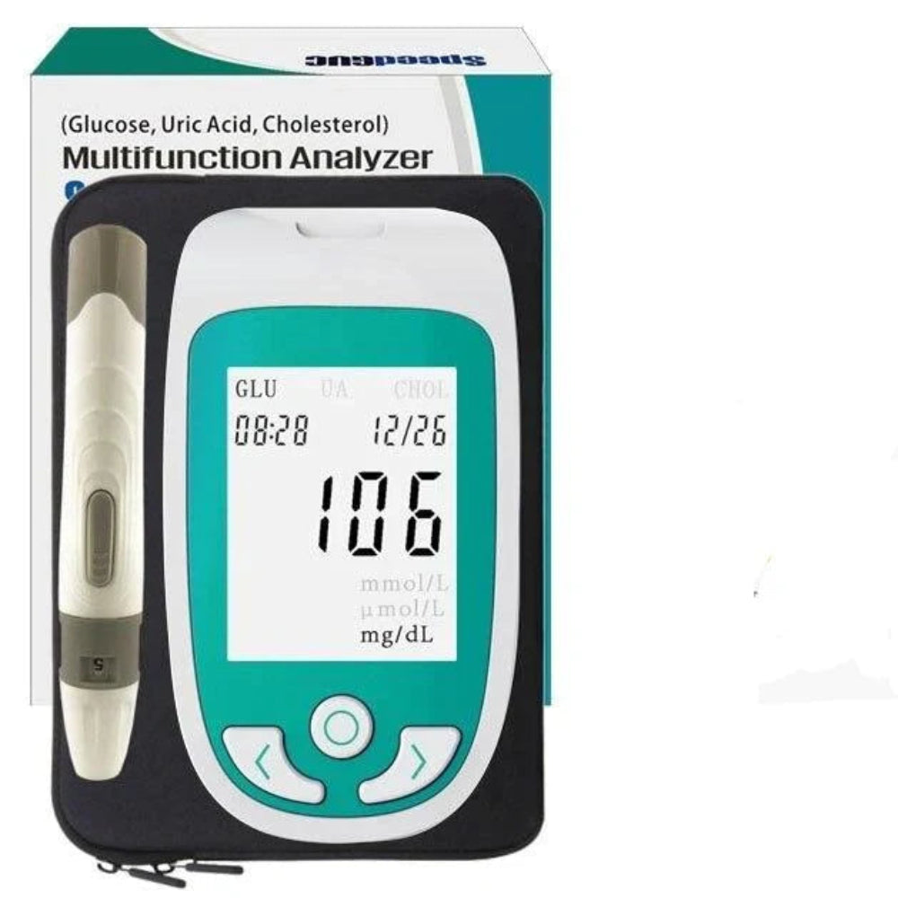 Heim-Blutzucker- und Cholesterin-Testkit mit LCD-Anzeige | Temsk
