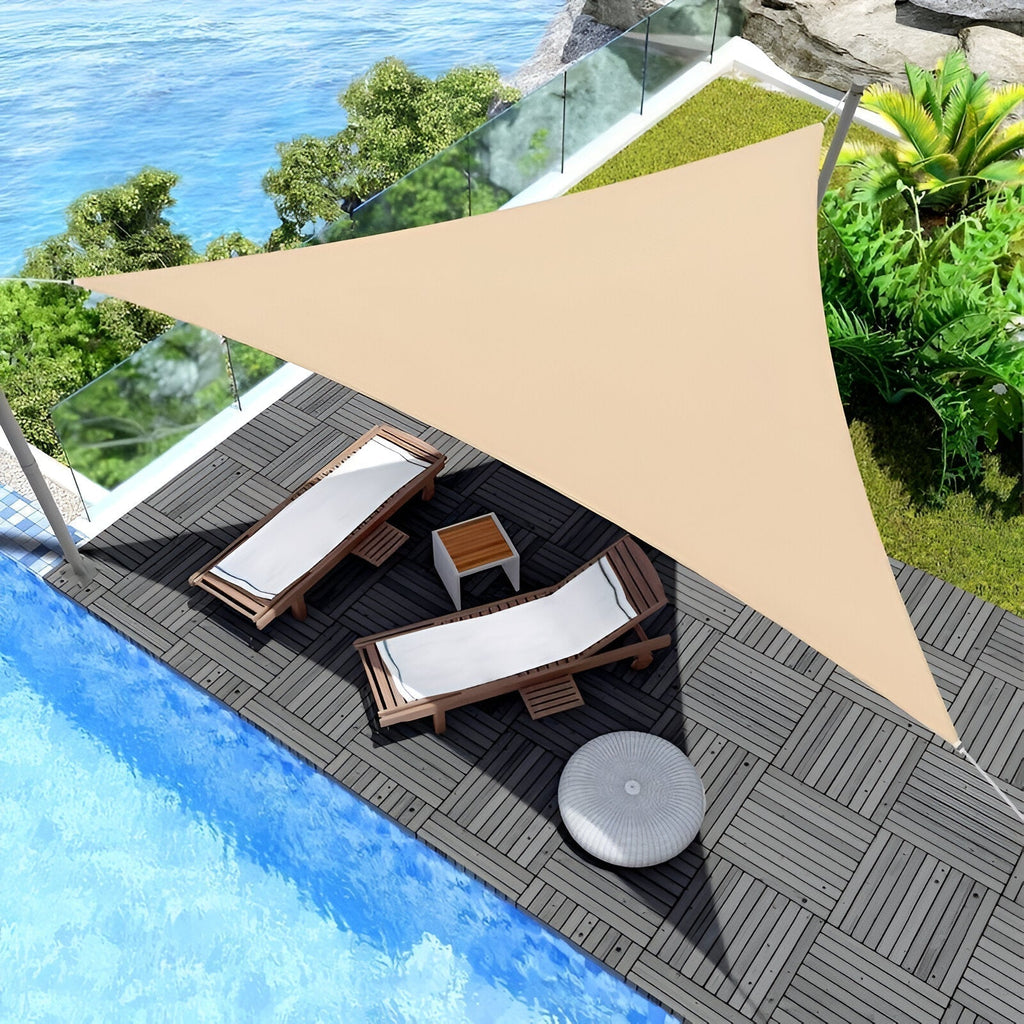 TriBlocker wasserdichtes Sonnensegel mit dreieckigem UV-Schutzdesign | Temsk