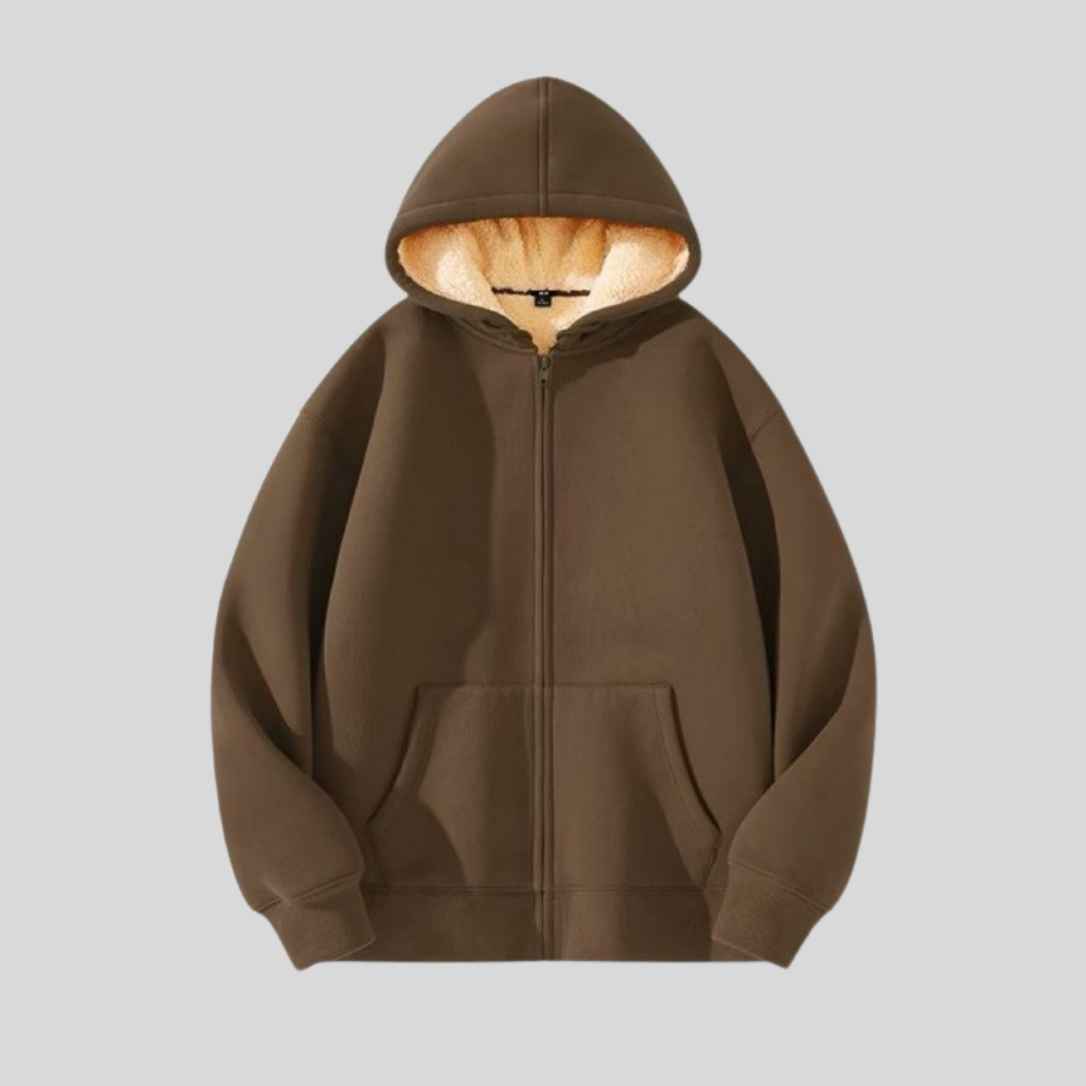 Casual Hooded Zip Jacket With Lined Interior Outerwear | Temsk
