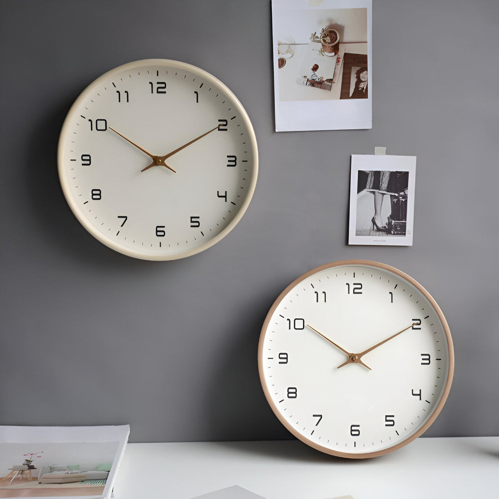 Geräuschlose Holzwanduhr für moderne Wohnkultur und ruhige Zeitmessung | Temsk