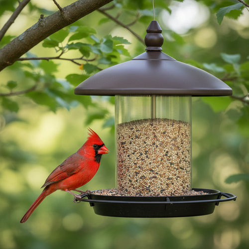 Durable Metal Bird Feeder With 360-Degree Perch And Easy Refill Temsk