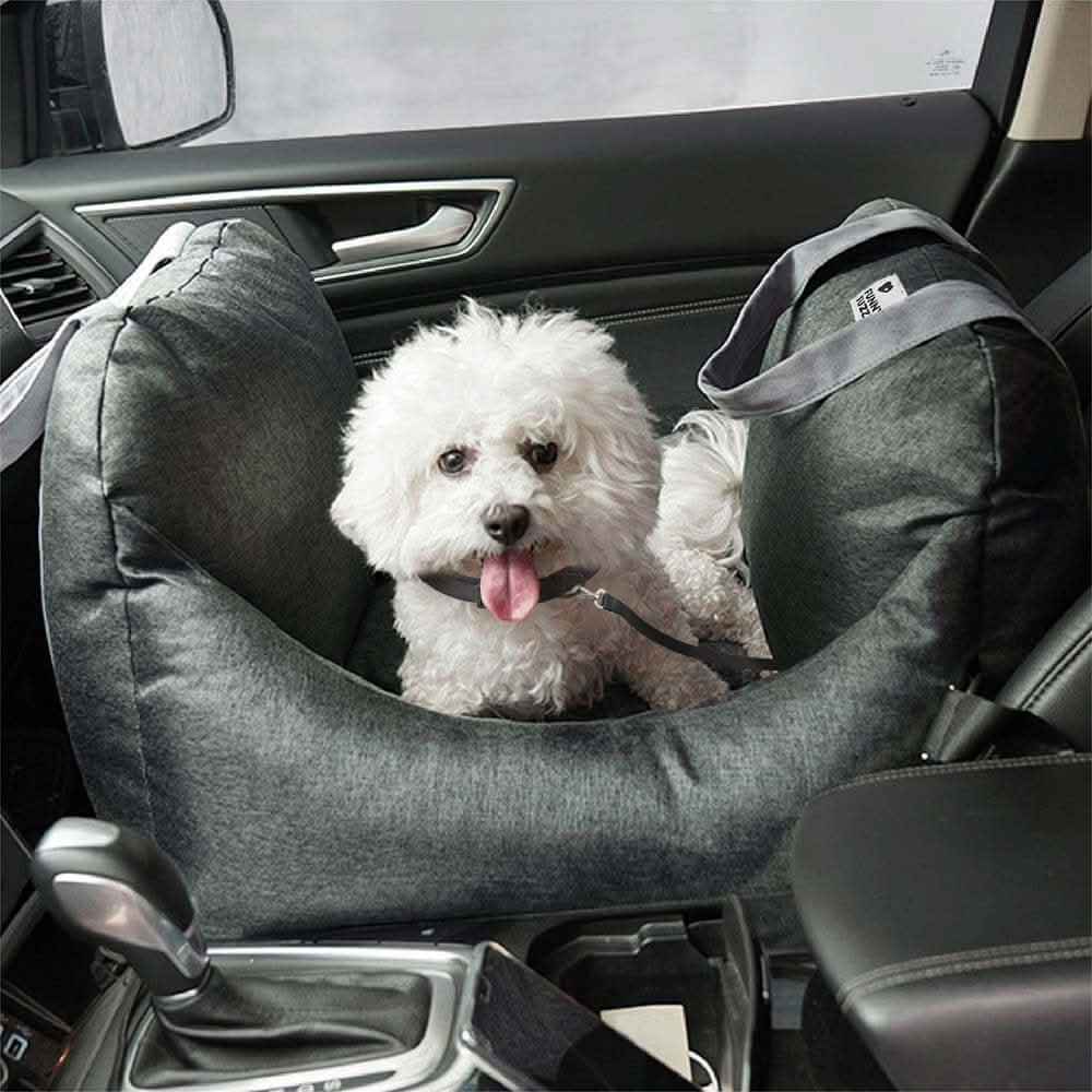 CozyTrail Dog Seat Bed With Safety Belt And Non Slip Base For Car And Home | Temsk