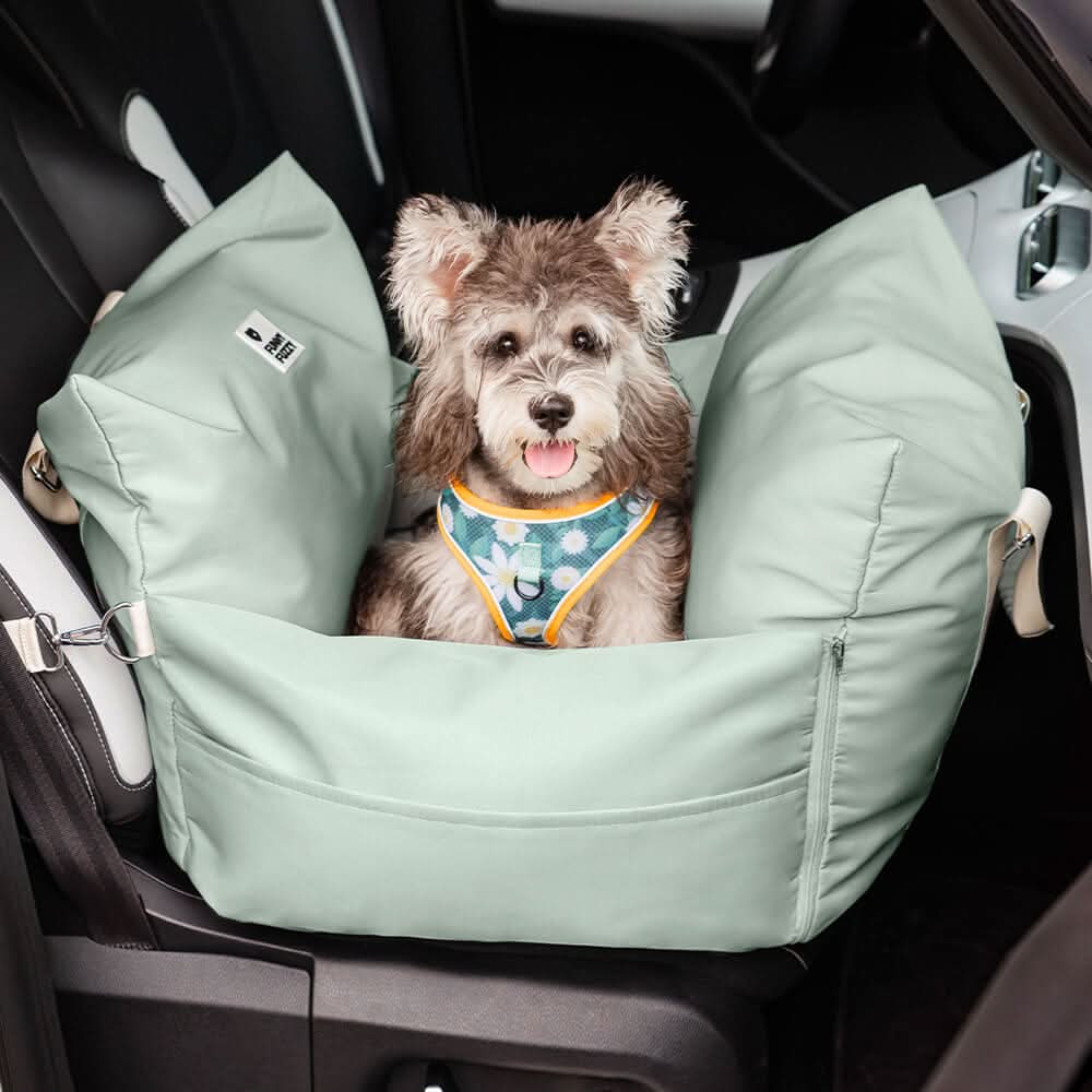 CozyTrail Dog Seat Bed With Safety Belt And Non Slip Base For Car And Home | Temsk