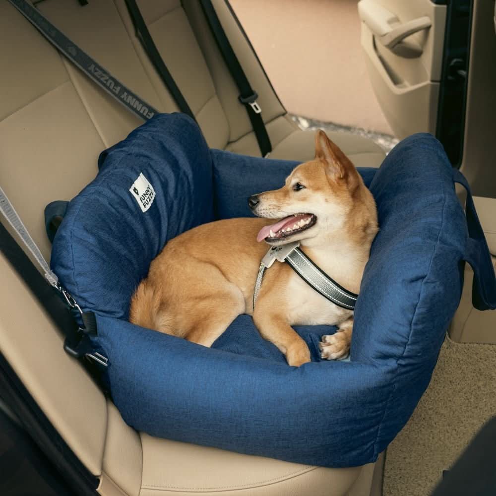 CozyTrail Dog Seat Bed With Safety Belt And Non Slip Base For Car And Home | Temsk
