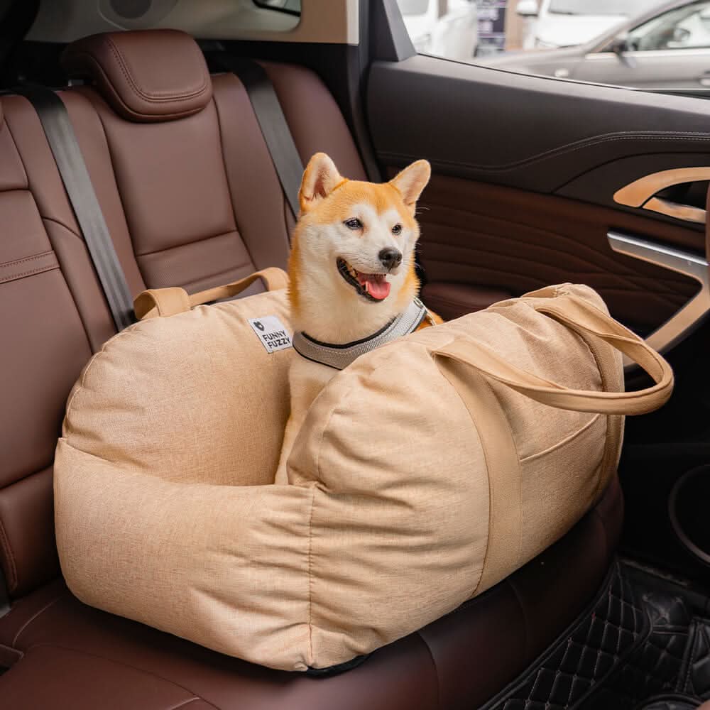 CozyTrail Dog Seat Bed With Safety Belt And Non Slip Base For Car And Home | Temsk