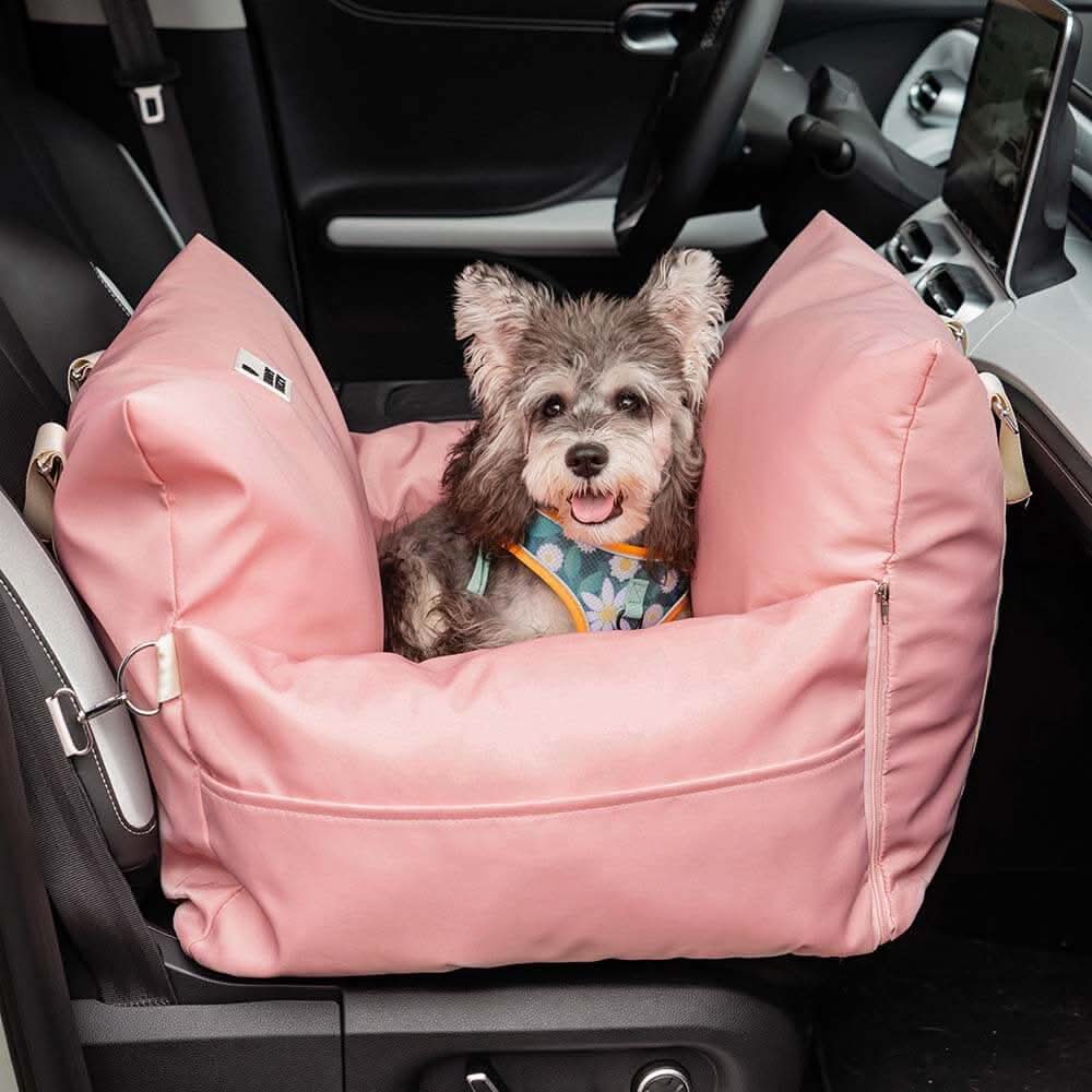 CozyTrail Dog Seat Bed With Safety Belt And Non Slip Base For Car And Home | Temsk