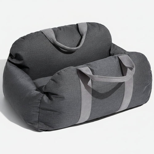 CozyTrail Dog Seat Bed With Non-Slip Base And Safety Belt For Travel And Home Use | Temsk
