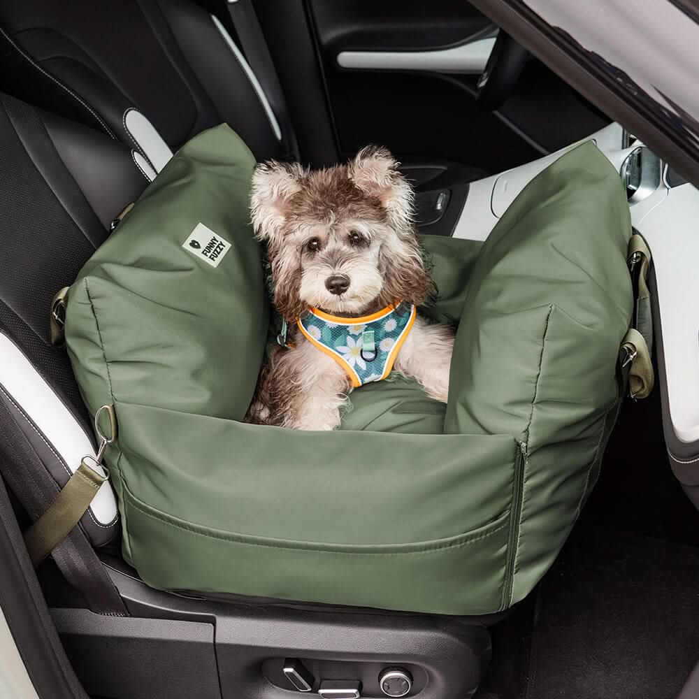 CozyTrail Dog Seat Bed With Safety Belt And Non Slip Base For Car And Home | Temsk