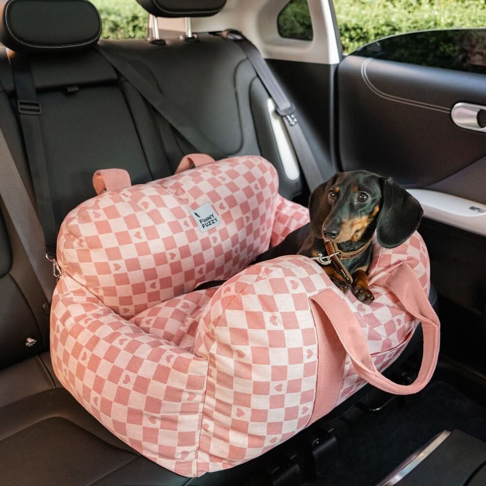 CozyTrail Dog Seat Bed With Safety Belt And Non Slip Base For Car And Home | Temsk